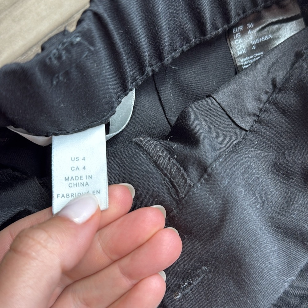H&M black trousers size 4 - Picture 3 of 4